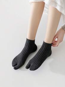 1/3 pares de sandalias deportivas y casuales con división de dos dedos, tipo japonés tabi, chanclas con calcetines elásticos de talla libre para hombre/mujer/niña, otoño