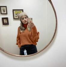 Women's Cold Weather Blouse Turtleneck Knitted Sweater - Mocha Brown - View 5