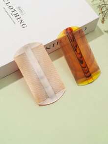 1 件专业超细齿双面虱子梳 - 优质大理石纹塑料虱子梳，用于深层清洁头皮、去除头皮屑和头虱/跳蚤，0.2 毫米超密齿，符合人体工程学的手柄（适合敏感头皮和浓密头发护理） - 彩色 - 查看 1