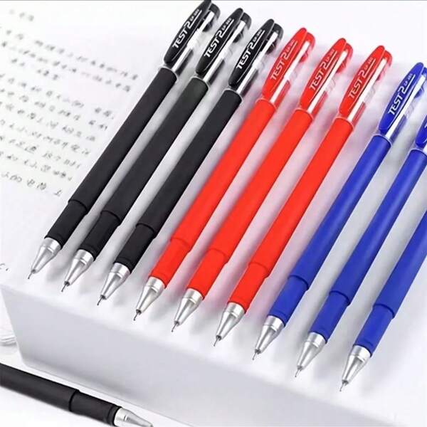 3/6/9 Pcs Set Neutral Pens: Ideal For Students, Exams, Office, And School - Red, Black, Water, And Mechanical Pencils Back To School