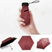 Mini Pocket Umbrella Ultralight 5 Ribs Parasol Rain Sun Umbrella Women's Man Girls Anti UV Portable Folding Umbrella Parasol