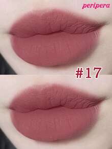 K-Beauty Peripera Ink 丝绒液体唇膏，高显色度，持久，轻盈，无麸质，不含防腐剂，丝绒哑光唇膏，液体唇膏，顺滑，持久，K-Beauty，韩国彩妆 - #17 Rosy Nude - 查看 3