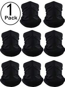 8Packs Neck Gaiter Face Mask Headwear Bandana Head Wrap Face Scarf Mask Neck Warmer Balaclava For Sports