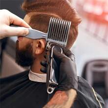 3 Stücke/Set gebogene Silikon Haarsträhnen Kragen Rasur Vorlage, gebogenes Haarband, Haarschnitt Verlaufsvorlage für Friseure, Friseurwerkzeuge