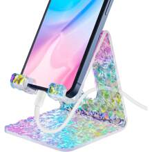 Acrylic Phone Holder, A Portable Phone Holder Suitable For Desktop Anti Slip Tabletops, 4-8 Inch Smartphone Holder