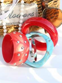 Brazalete de resina asimétrico de viento retro de lujo, nuevo brazalete de primavera y verano de madera de pino natural, brazalete de barra obligatoria de trébol de cuatro hojas, joyería diaria, pero también adecuado para vacaciones, fiestas, pasarelas, uso como regalo(madera de pino natural, vetas y marcas de madera son normales)