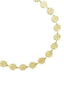 1 colar floral minimalista e elegante