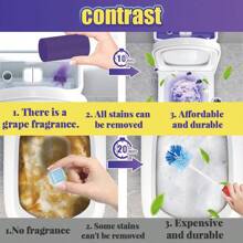 Set combinato da 16 pezzi di bastoncini pulisci-WC automatici per una lunga durata di freschezza e eliminazione degli odori per mantenere il bagno splendente (Gelsomino 4, Pesca 4, Uva 4, Oceano 4)