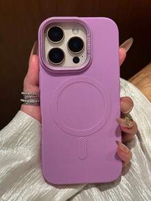 豪华相机支架全覆盖磁性无线充电手机壳适用于 17ProMax 17 Pro 17 Air 17 16 15 14 13 12 Pro Max 11 防震保险杠保护壳 - 紫色 - 查看 5