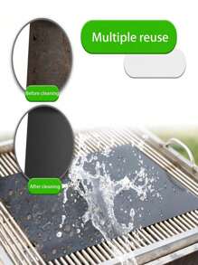 1pc Set Bbq Grill Mat, Oven Liner, Outdoor Cooking Pad