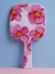 1pc Beauty Salon Makeup Mirror, Portable Desktop Vanity Mirror With Handle For Touch Up - Multicolor - View 7