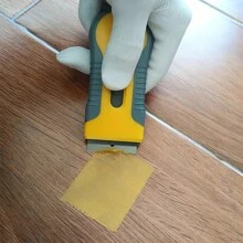 Raschietto con lame, raschietto adesivo, raschietto in plastica con 10 lame in acciaio al carbonio per rimuovere adesivi dal vetro