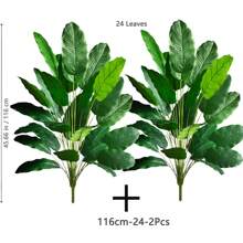 65-96-119cm (46.85 Inches) Artificial Tropical Banana Tree Palm Tree Fake Banana Tree Real Touch Strelitzia Plastic Plants For Home Garden Hotel Office Store