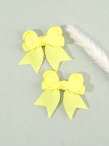 2pcs Colorful Bow Hair Clips,Candy Fabric Alligator Clips Hair Bows,Sweet Hair Accessories For Girls Happy Beach Vacation Gifts