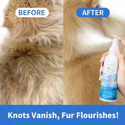 PETSIN Dog Detangler Spray - Leave-In Conditioner For Dogs - Dog Detangling Spray - Dematting Spray For Dogs - Remover 5 Fl Oz (Ocean Breeze)