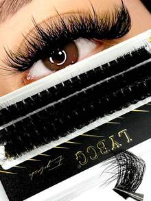 Mi chùm 42/60 mới D Curl Wispy Mi riêng lẻ Tự làm mi nối Mi tự nhiên có thể tái sử dụng Mi chùm 5D mềm mại & thoải mái Dễ dàng nối mi Tự làm tại nhà (120D/100D/80D/60D/50D/40D/30D-0.07D-10-18MIX) Mi chùm, Mi chùm, Mi riêng lẻ, Mi giả, Mi giả - D+ - Xem 3
