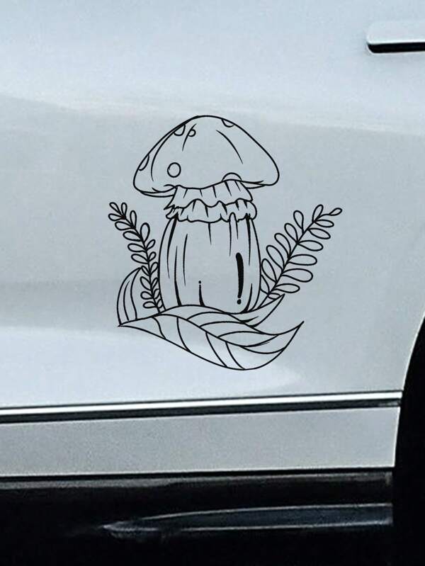 Cartoon Mushroom Plant Car Decoration Stickers