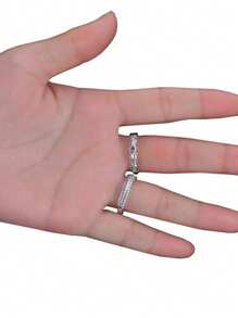2pcs Adjustable Clear Ring Sizer, Use PU Elastic Cord To Adjust Tight Ring Size,