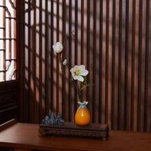 1/2pcs Artificial White Magnolia Flower 15.7 Inches Fake Magnolia Long Stem Plastic Flower Home Hotel Office Wedding Party Garden Decoration