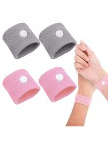 1 Pair Anti-Motion Sickness, Anti-Nausea, Anti-Vertigo Wrist Bands, Suitable For Outdoor Activities, Traveling, Relieving Motion Sickness, Seasickness, Air Sickness