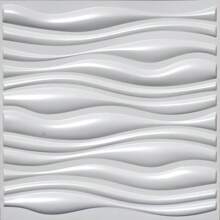 NKEN Panouri de perete 3D artistice cu model liniar. 29,4 x 29,4 cm, alb mat/negru. Material, inodor, ușor, ușor de instalat, rezistent la foc, impermeabil și la umezeală, potrivit pentru decorarea pereților în case, camere, băi, dormitoare și camere de zi. Ziua Mamei.