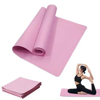 Tapete de yoga EVA antideslizante para deporte y acondicionamiento físico, manta para ejercicios de yoga, pilates, gimnasia, equipo de fitness para trabajo en el piso, 173*61cm (0.3/0.4/0.6cm de grosor)