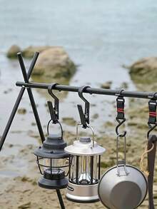 Pvc Lightweight Hook, Tent Clip For Camping And Travel - Multifunctional Outdoor Tent Clip For Securely Hanging Gear, Hanging Outdoor Light Strings, Plants, Christmas Lights And Garden Lights, Towels And Other Equipment, Outdoor Travel Accessories