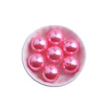 High Quality 20mm 10/20pcs Pack Random Mix Colorful Color Acrylic Faux Pearl Beads For Chunky Bubblegum Necklace Bracelet Beaded Pen Keychain Jewelry Making