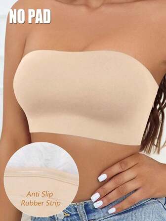 Summer Strapless Bras For Women Outfits Tube Top Bralette Lingerie Set Push Up Bandeau Backless Tops Underwear Tank Top