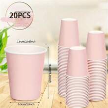 Disposable Paper Cups, Colorful, Craft, Plain, Cute