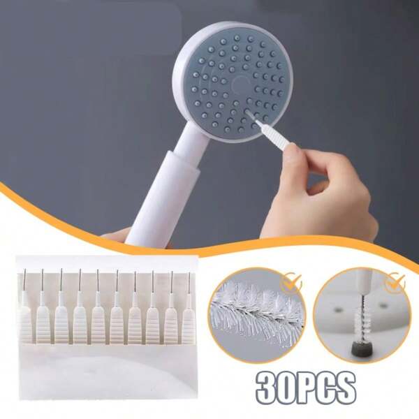 Shower Head Cleaning Brush Accessories Household Shower Head Cleaning Brush Anti-Clogging Cleaning Brush Dredge Multi-Function Nozzle Hole Bathroom Gap Phone Hole Cleaning Small Gap Brush Back To School