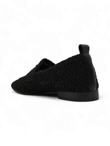 Women's Comfort Woven Loafers - Black - View 4