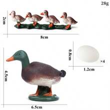 Children's Cognitive Animal Simulation Model Farm Poultry Hen Duck Goose Lay Eggs Toy