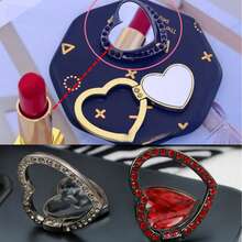 360° Rotating Crystal Glitter Phone Ring Holder, Anti-Slip Grip, Universal For All Smartphones, Selfie Video Accessory - Multicolor - View 10