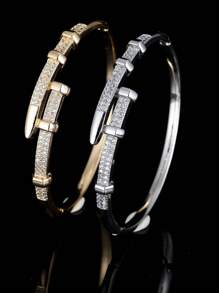 1 pulsera de lujo, adecuada para uso diario, ir y venir del trabajo y fiestas para mujeres