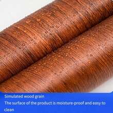 1 pièce de ruban auto-adhésif résistant à la moisissure et imperméable, avec une imitation de grain de bois. Convient pour la réparation de meubles, sols et paysagisme. Teintes disponibles : grain de bois doré, chameau brun, chocolat et élégant noir