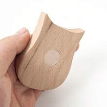 Carved Beechwood Animal Magnetic Pin Holder With 100pcs 38mm Sewing Pins