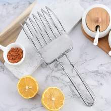 Affettatrice/taglierina in acciaio inossidabile per prosciutto, pane, carne arrosto, con morsetto per pane, multifunzionale per uso domestico e barbecue all aperto