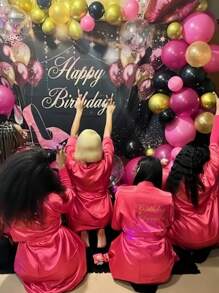 Bata de mujer para fiesta de cumpleaños, reina del spa, bata estilo kimono, bata de spa, bata de pijamada, bata de seda, bata de dormir, reina de cumpleaños, fiesta, regalo, decoración del hogar y el baño, verano, vuelta a la escuela