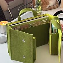 Green Polyester Felt Storage Bag For Women Luxury Handbags, Foldable Backpacks, Travel Briefcases, Laptop Bags, Holiday Birthday Gifts, Creative Gifts, Daily Office Use Back To School