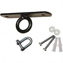 CROSS Heavy 3ft 4ft 5ft Filled Boxing Punch Bag Set With Ceiling Hook - Black - View 4