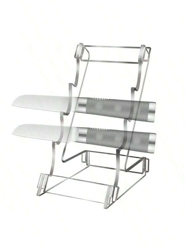 1 pièce Support en acrylique pour couteaux, présentoir à 3 niveaux transparent pour ranger et exposer les couteaux de poche
