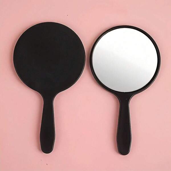 1pc/5pcs/10pcs/50pcs Handheld Compact Mirror, Portable For Makeup, Travel Essential, Dorm Room Vanity Mirror
