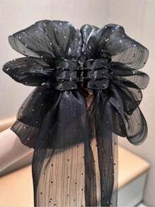 1 pieza Elegante y hermoso pasador de cabello con diseño de cielo estrellado de color negro, adecuado para usar en bailes y fiestas