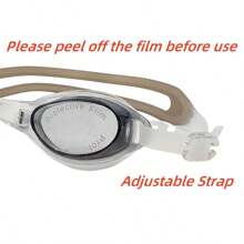 [1pc] Adult Swimming Goggles - High Definition Anti-Fog + UV Protection, Essential For Swimming Competition And Training, Suitable For Men And Women, Romantic Swimming On Valentine's Day, Large Frame Waterproof, Must-Have Tool For Learning To Swim