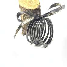 6 قطع/مجموعة أساور كرنفالية متعددة الطبقات، أساور مطلية بالبريق البلاستيكي باللون الذهبي والبنفسجي والأخضر، مناسبة للنساء لارتداء في عطلات الشاطئ - سلسلة الكرنفال - مشاهدة 4