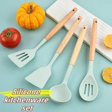 1 Stück Mini Silikon Kochlöffel, 12 Stücke Silikon Küchenutensilien Set