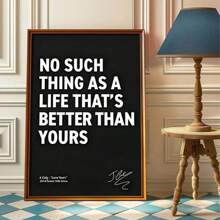 1pc Inspirational Canvas Wall Art - "Love Yourz" Lyrics Quote Poster, J. Cole – 2014 Forest Hills Drive - Motivational Rap Lyrics Artwork - For Home, Bedroom, Office, Cafe - Perfect Gift For Music Lovers & Fans, Unframed