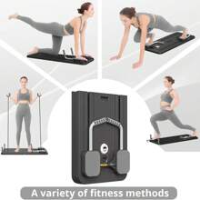 ZM Health Planche de Pilates pliante multifonctionnelle, Ensemble de Pilates 5-en-1 pour le façonnage, Tapis de glisse pour abdominaux, Pour les exercices du centre, le fitness, l'usage domestique, la salle de gym