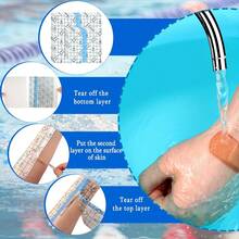100pcs Waterproof Adhesive Bandages, Transparent Film Dressing Adhesive Bandages, Suitable For Shower, Swimming Protection And Tattoo Care - Multicolor - View 4